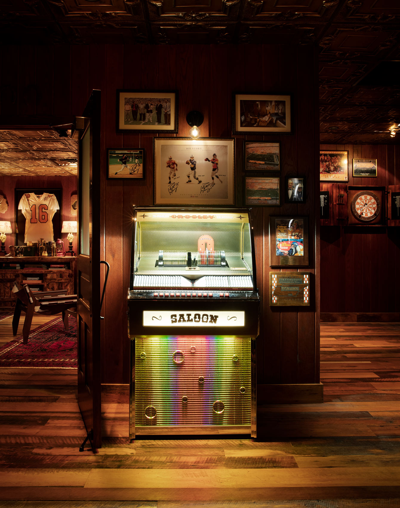 Crosley Jukebox in Peyton Mannings Saloon 16 in Knoxville Tennessee