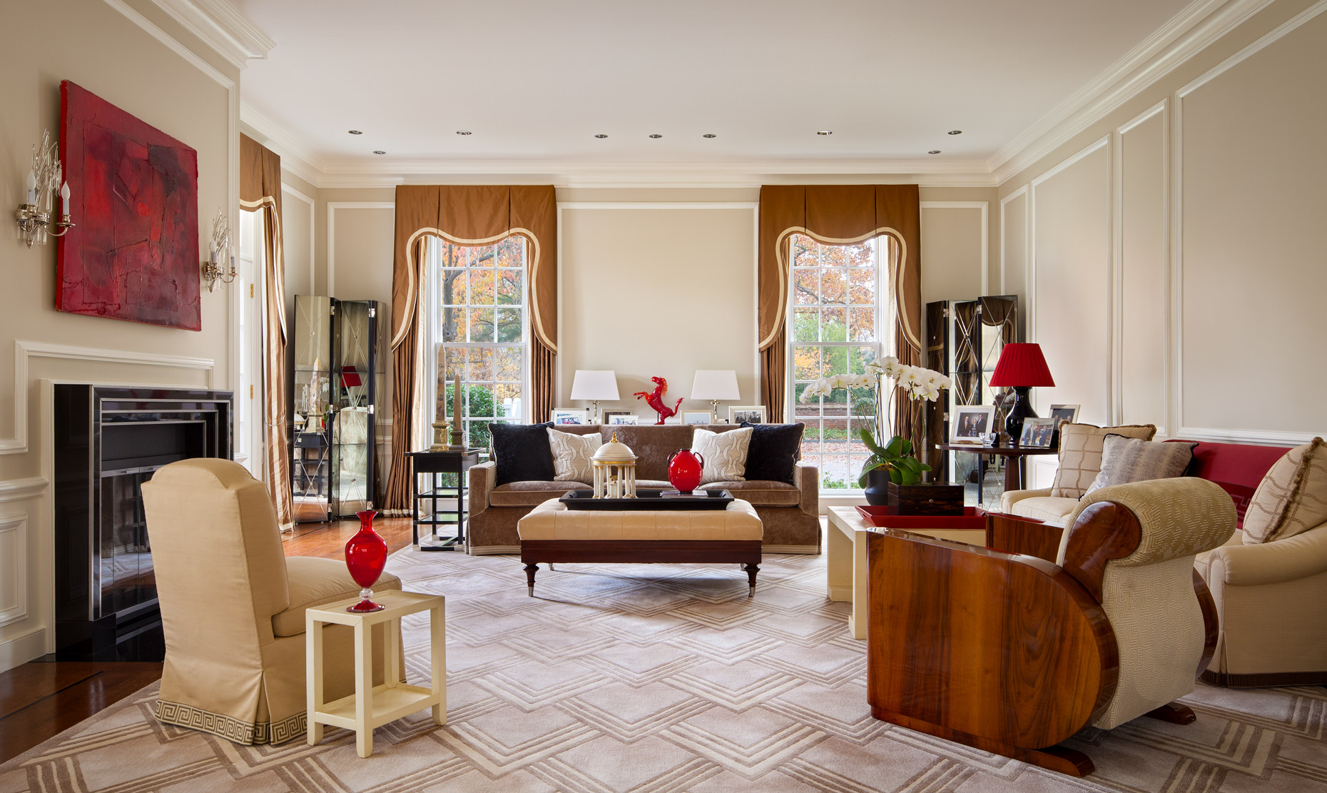 Art Deco Living Room by Alexa Hampton