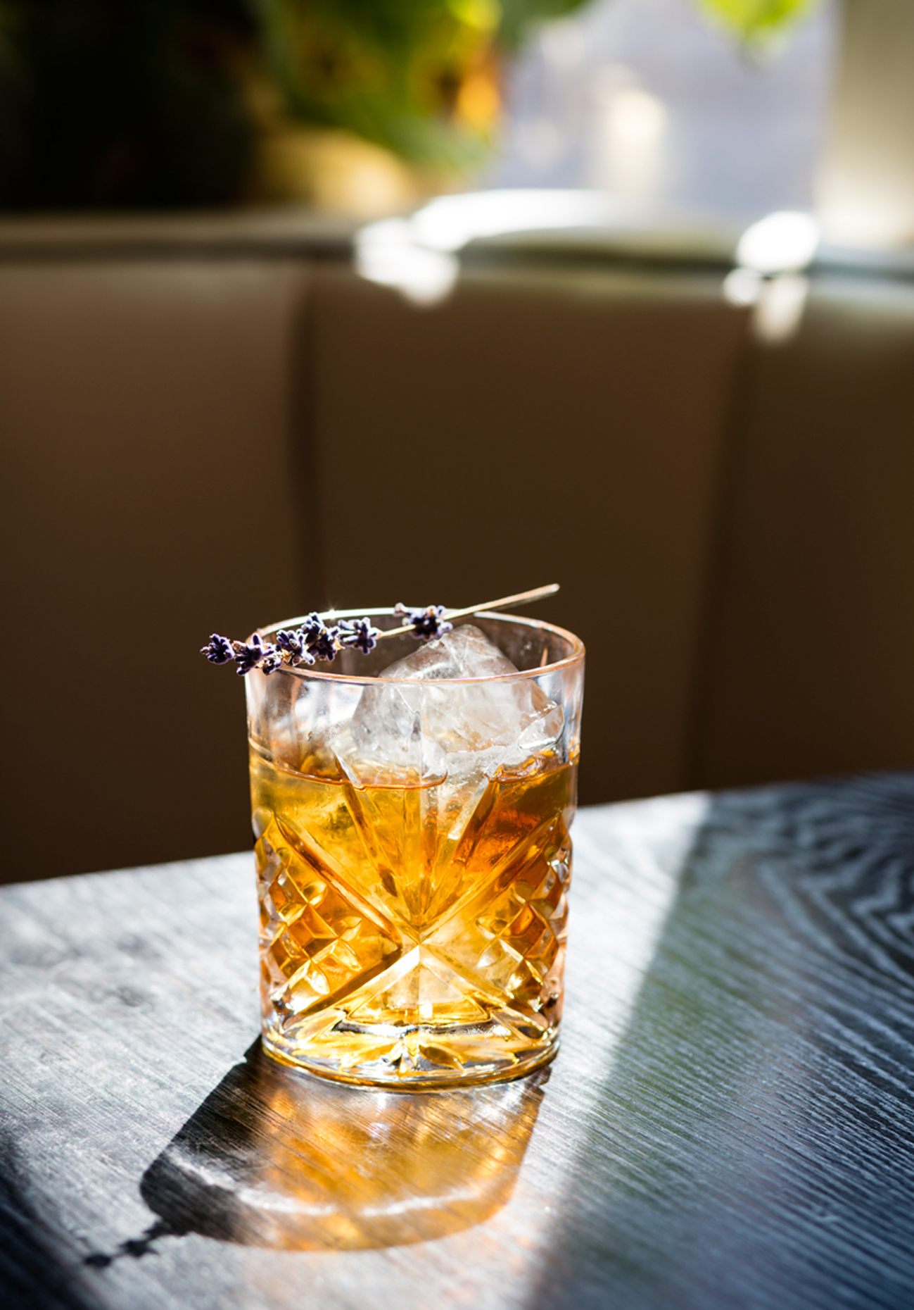 Lavender Negroni in Sunlight