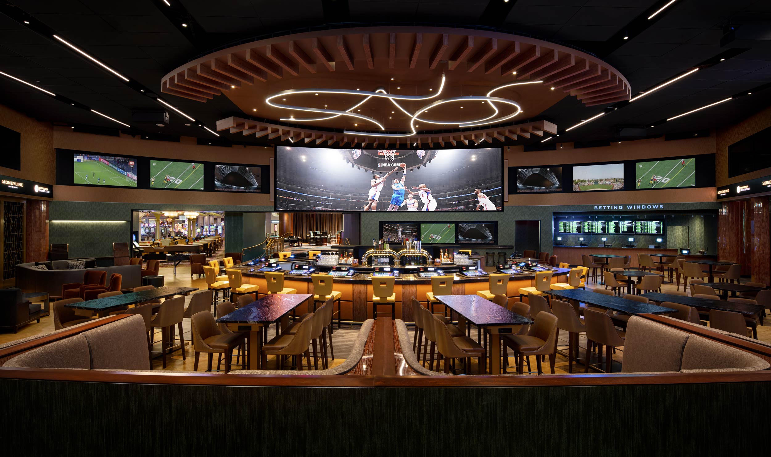 Moneyline Sportsbook Bar at the Borgata Casino in Atlantic City